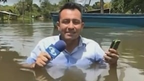 Periodista inundación