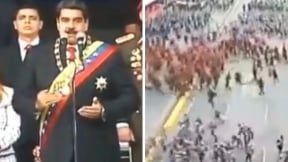 Explosión en discurso de Nicolás Maduro