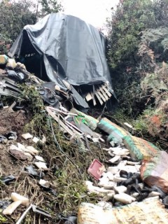 Accidente en la vía Sogamoso- Aguazul