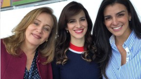 Alejandra Borrero, Laura Londoño y Giovanna Andrade, actrices.