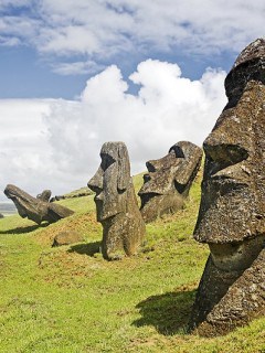 Moáis en la Isla de Pascua
