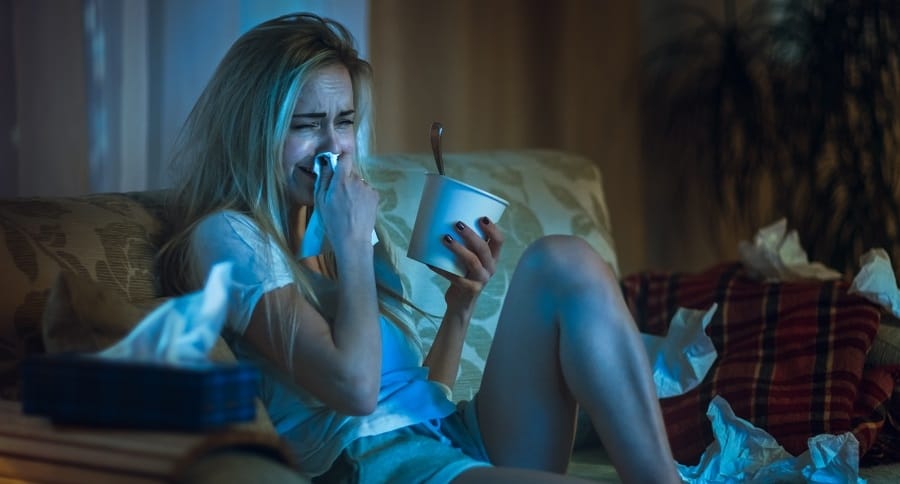 Mujer llorando