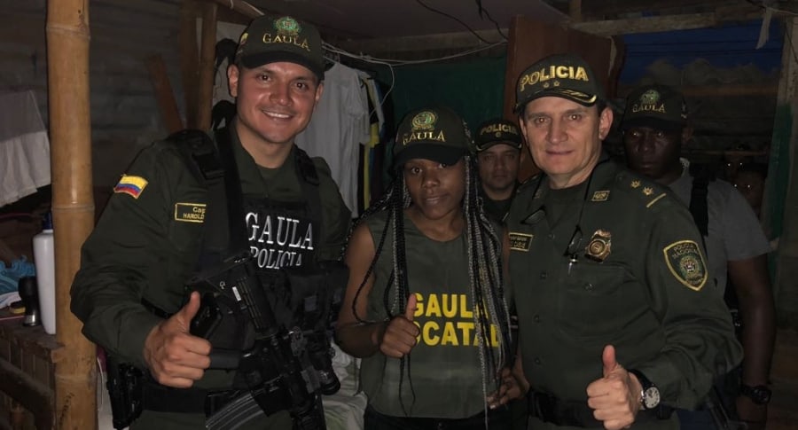 La Policía colombiana rescató hoy a Sara Rosmery Largacha