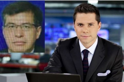 Luis Carlos Vélez, periodista, y en el recuadro la víctima Álvaro Torres Murcia