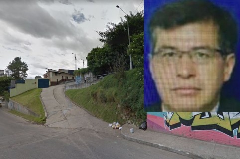 Callejón del barrio La Paz al que entró Álvaro Torres (recuadro) en su carro y del que salió muerto