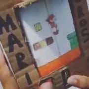Juego Mario Bross de cartón