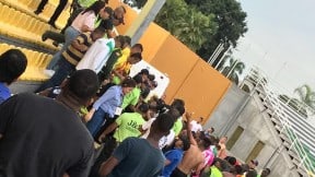 Incidentes en el estadio Francisco Rivera Escobar