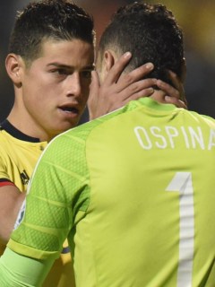 James Rodríguez y David Ospina