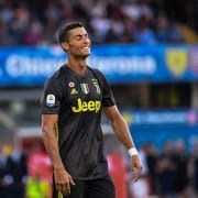 Cristiano Ronaldo, en su debut con la Juventus
