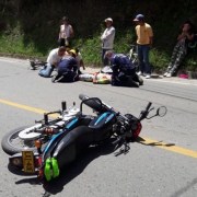 Accidente en la Vuelta a Colombia