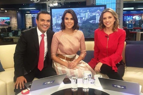 Juan Diego Alvira, Andreina Solórzano y Catalina Gómez, presentadores.