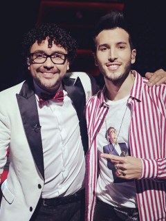 Andrés Cepeda y Sebastián Yatra, cantantes.