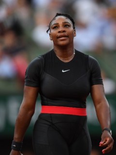Serena Williams con su traje de 'Black Panther'