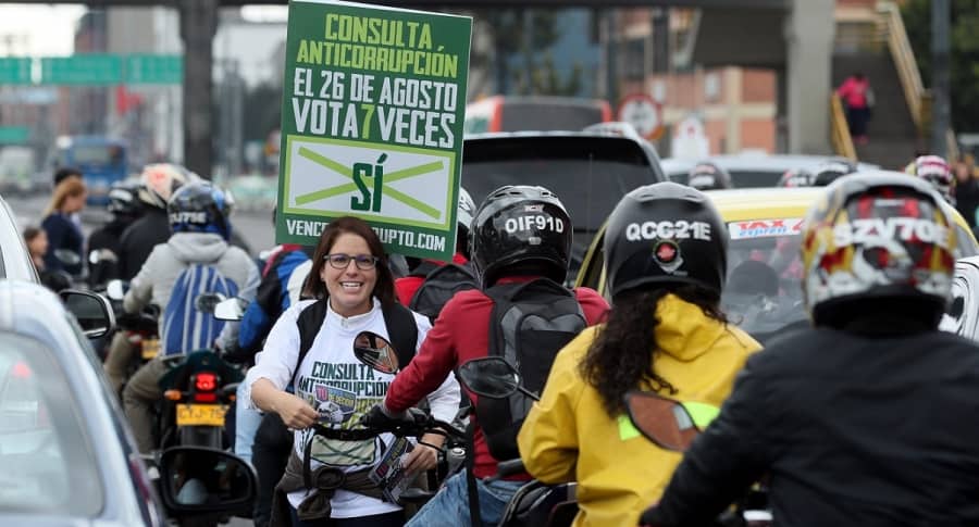 Consulta anticorrupción en Colombia dará un mensaje claro, dice su promotora
