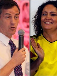 Rafael Nieto y Angélica Lozano