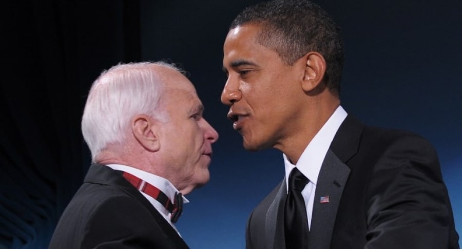 John McCain y Barack Obama