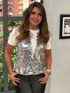 Mónica Rodríguez, presentadora.