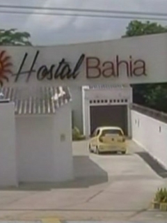 Entrada del motel donde se produjo la balacera