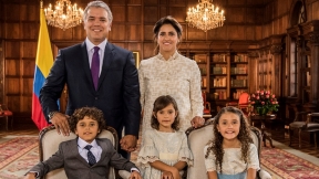 El presidente Iván Duque y su familia