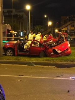 Vehículo accidentado