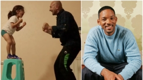 Padre anima a su hijo / Will Smith.