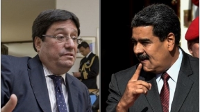 Francisco Santos y Nicolás Maduro