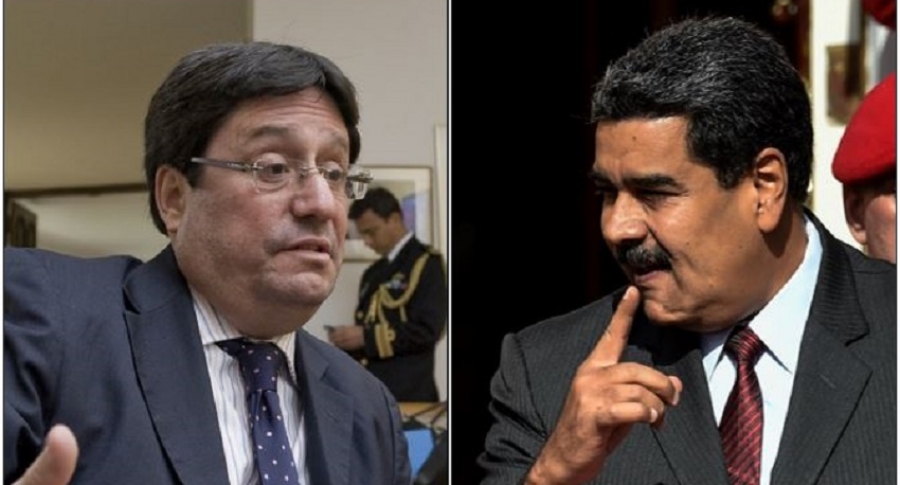 Francisco Santos y Nicolás Maduro