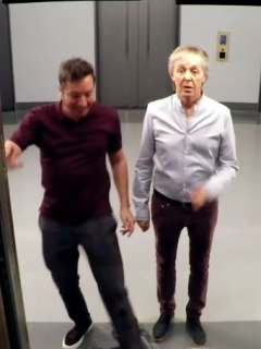 Jimmy Fallon y sir Paul McCartney