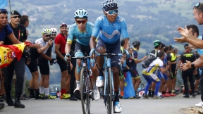 Nairo Quintana y 'Supermán' López en la etapa 14