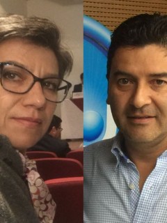 Claudia López y Néstor Morales