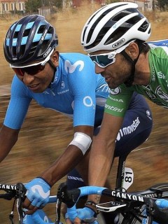 Nairo Quintana y Alejandro Valverde