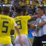 Agarrón entre Colombia y Argentina