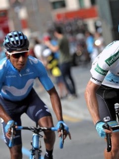 Miguel Ángel López y Nairo Quintana
