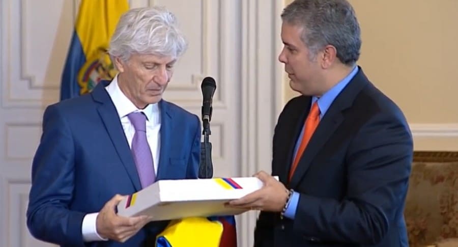 José Pékerman e Iván Duque
