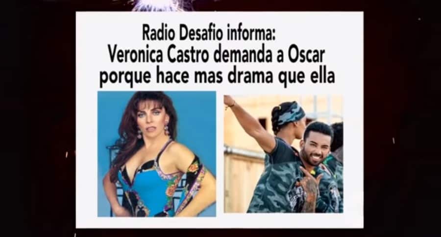 Meme sobre el 'Desafío' con Óscar y Verónica Castro.