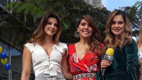 Carolina Cruz, Mónica Rodríguez y Catalina Gómez, presentadoras.