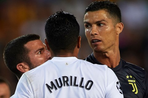 Cristiano Ronaldo y Jeison Murillo