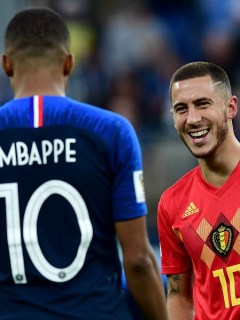 Kylian Mbappe y Eden Hazard