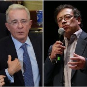 Álvaro Uribe y Gustavo Petro