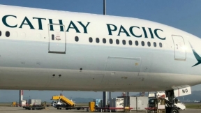 Avión de Cathay Pacific.