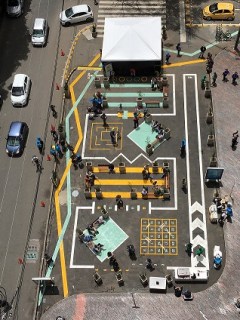 Cruce peatonal en Bogotá