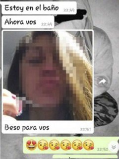 Chat entre profesora y alumno