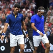Djokovic Federer vs Anderson Sock