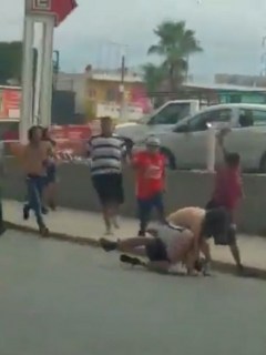 Pelea entre hinchas mexicanos