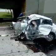 Accidente vía Chía-Bogotá