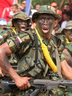 Militares venezolanos