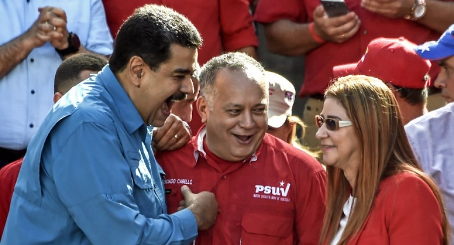 Nicolás Maduro, Diosdado Cabello y Cilia Flores