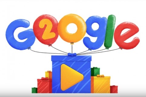 Doodle de Google por sus 20 años
