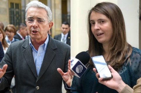 Álvaro Uribe Vélez y Paloma Valencia