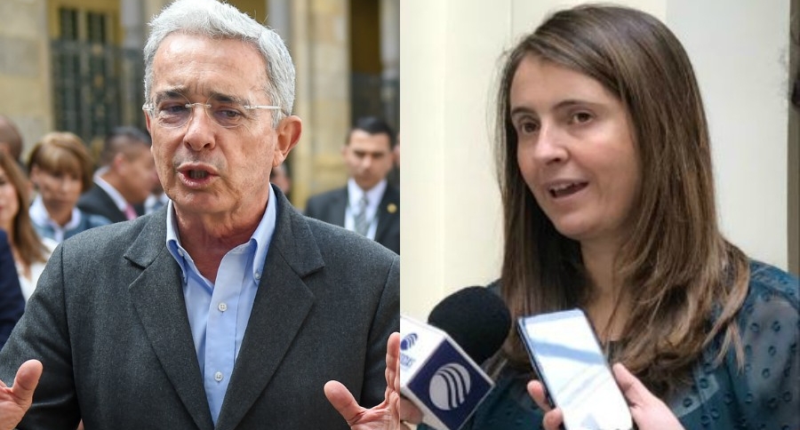Álvaro Uribe Vélez y Paloma Valencia